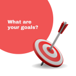 Red 3D illustration Goals For The Year Instagram Post